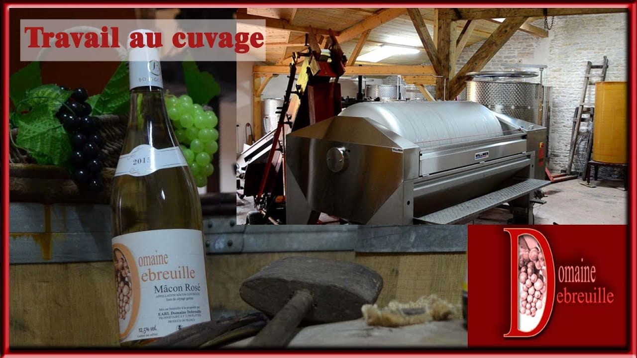 Mâcon Rosé 2018 : le pressurage...