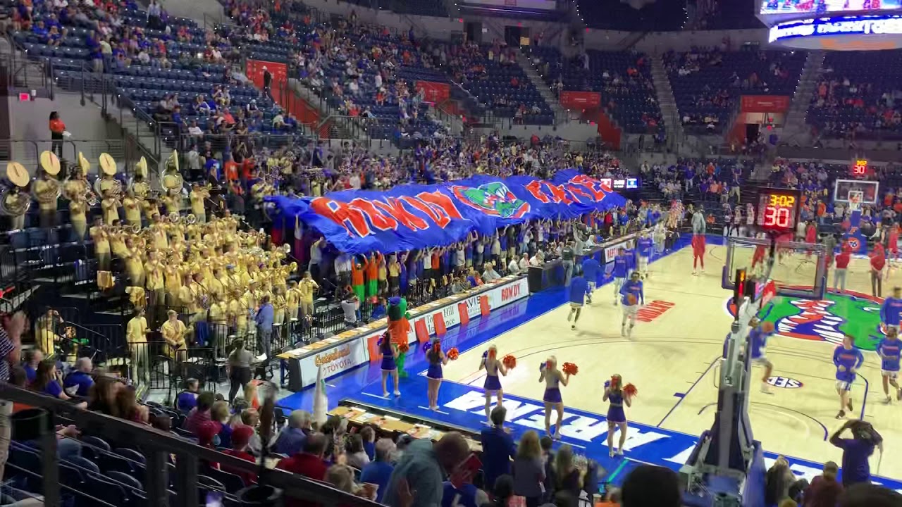 2020 Feb Florida Basketball vs Arkansas Florida Fight Song