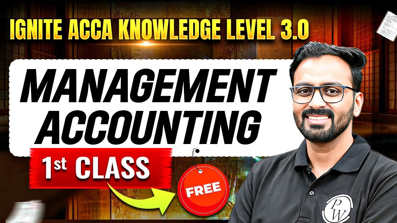 Management Accounting | ACCA MA F2 | Free Demo Lectures 🔥| Ignite ACCA Knowledge Level 3.0