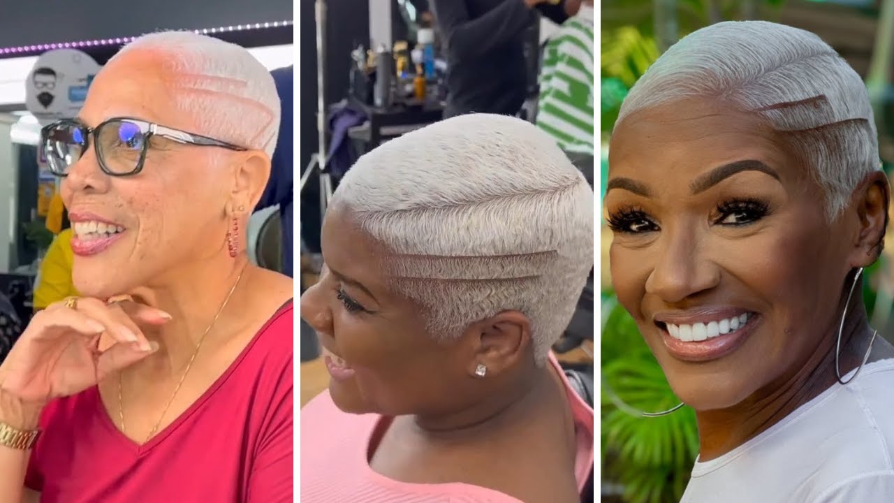 Beautiful Black Older Women Slaying Gracefully in Short Natural Hairstyles pt 2