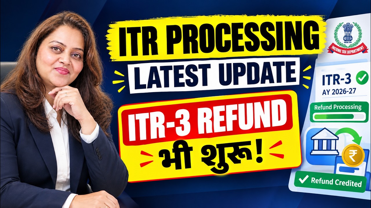 ITR processing latest updates 26-27| Itr3 refund started | itr refund status latest update |