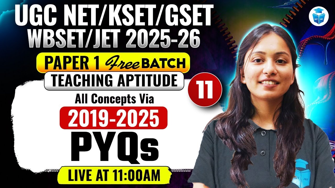 UGC NET/SET/AP 2025 | Paper 1 Teaching Concepts Concepts via PYQs (2019-25) | Target NET/SET/AP 2025