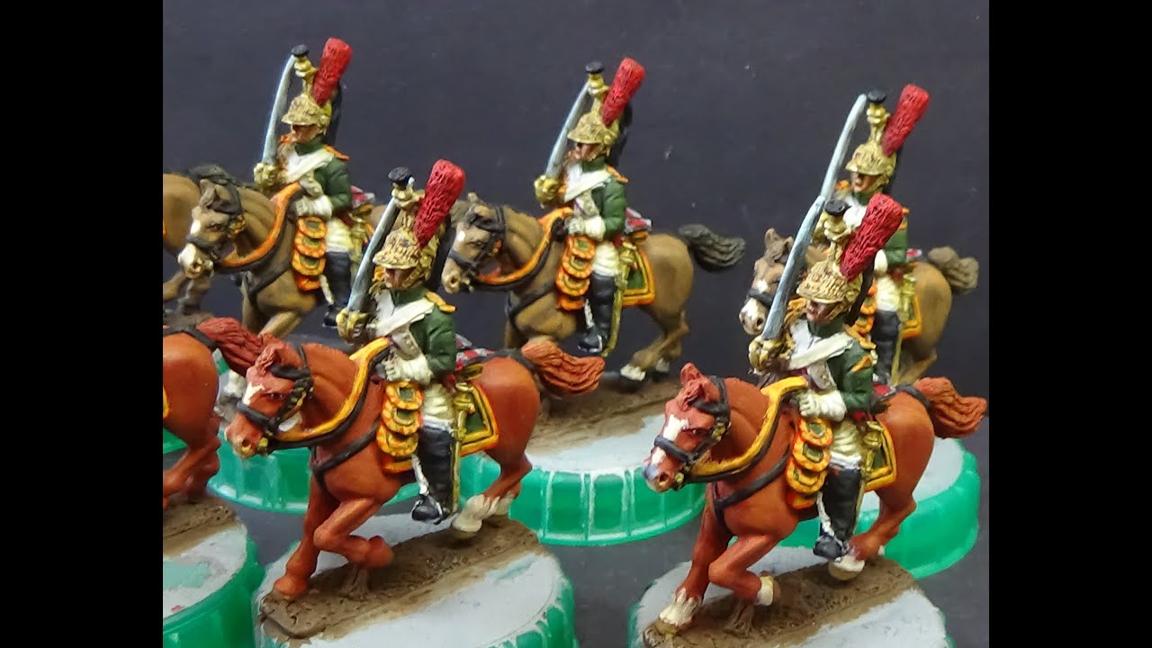 28mm French Napoleonic  Empress Dragoons Painted