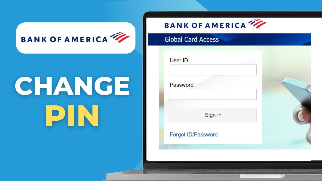 How to change PIN Bank of America Card