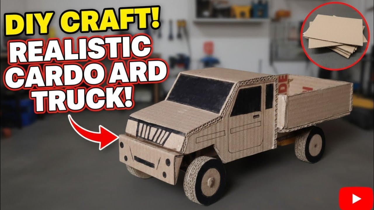 How to make Mahindra Bolero Pickup with Cardboar #scienceproject #boleropikup #diytruck #Homemadetoy