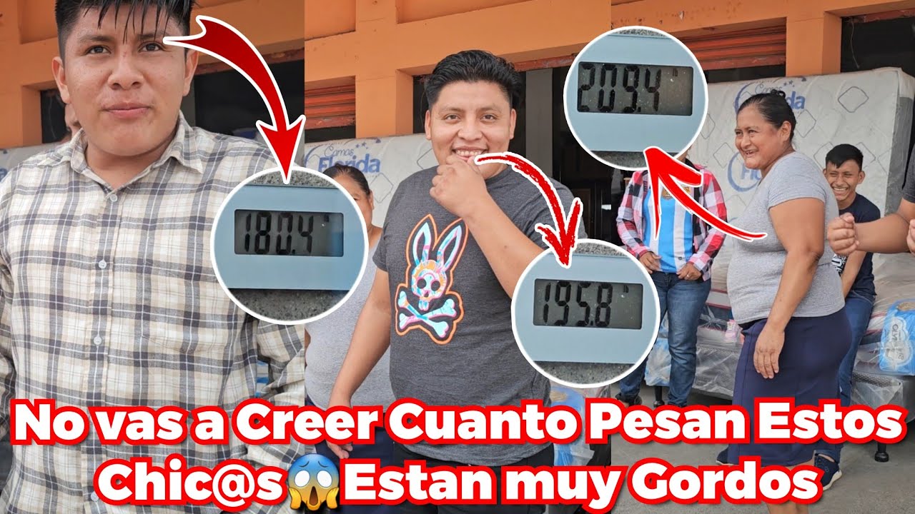 🚨Santo Dios😱Mira Cuanto Pesan⚖️Los Integr4ntes Mas G0rd0s Del Chapincito😨