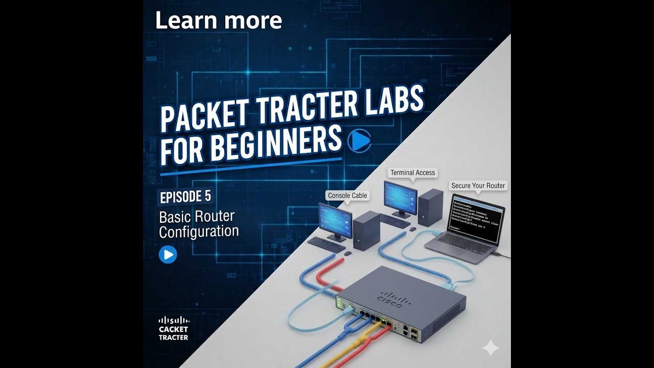Basic Router Configuration part 1 | Cisco Packet Tracer Tutorial