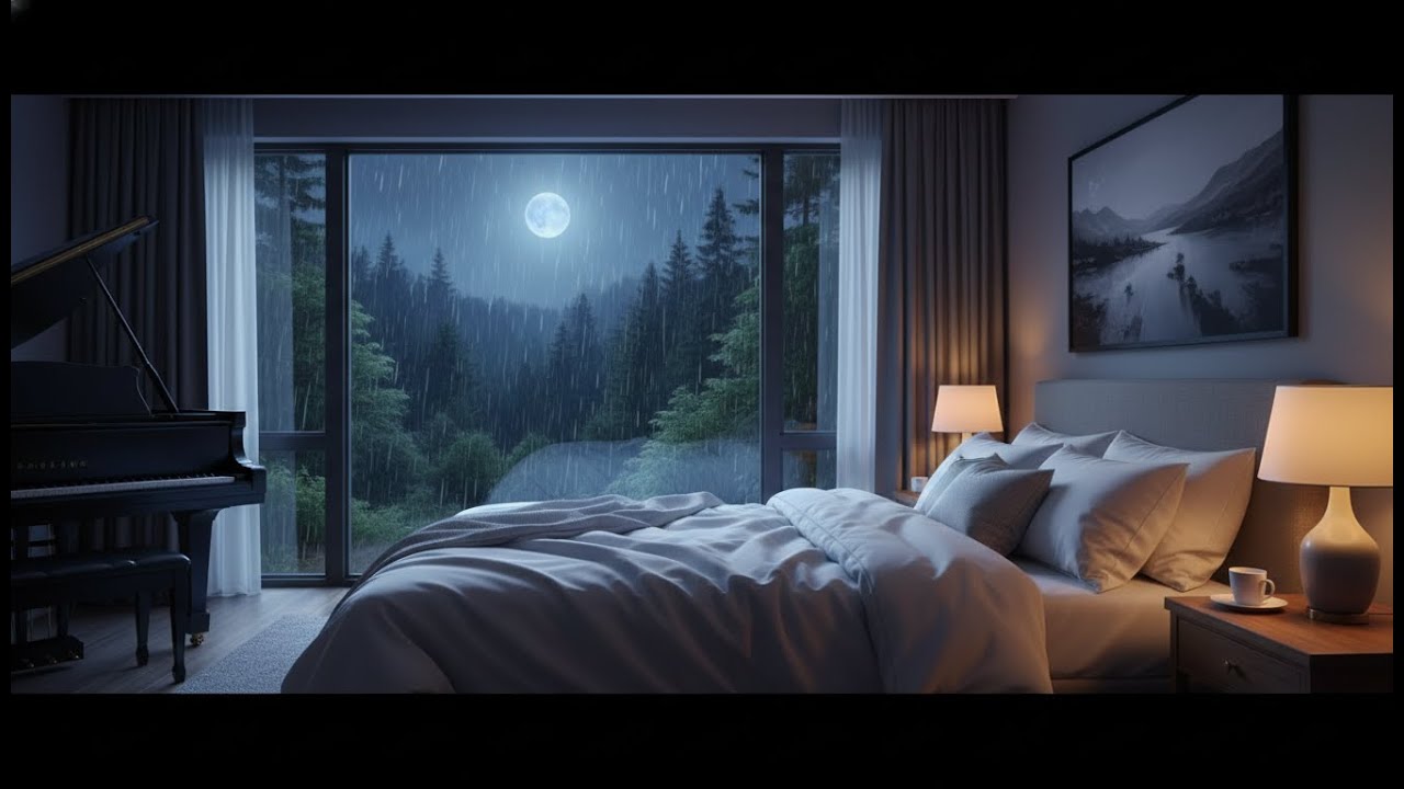 Fall Asleep Instantly: Deep Sleep Piano and Gentle Rain