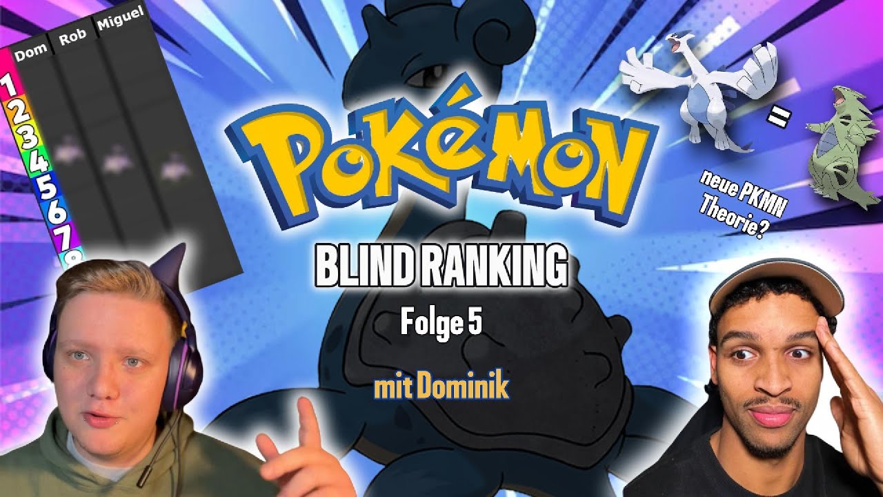 LUGIA ist DESPOTAR??! 🧐😂 - Pokémon Blind Ranking Folge 5