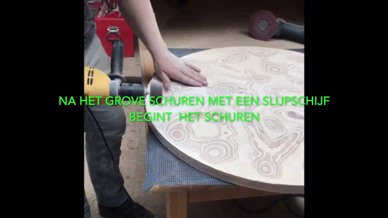 Tafelbladen met epoxy