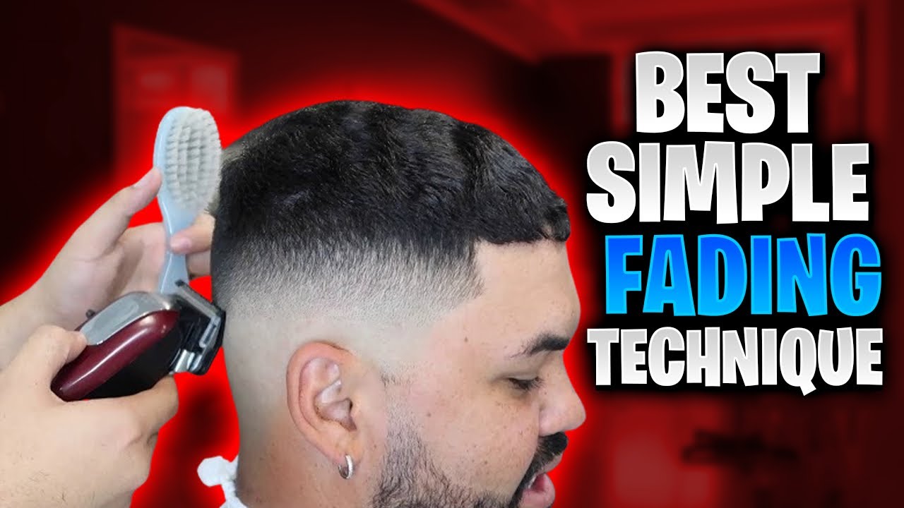 BARBER TUTORIAL BLENDING DOWN MID BALD FADE BEARD LINE UP