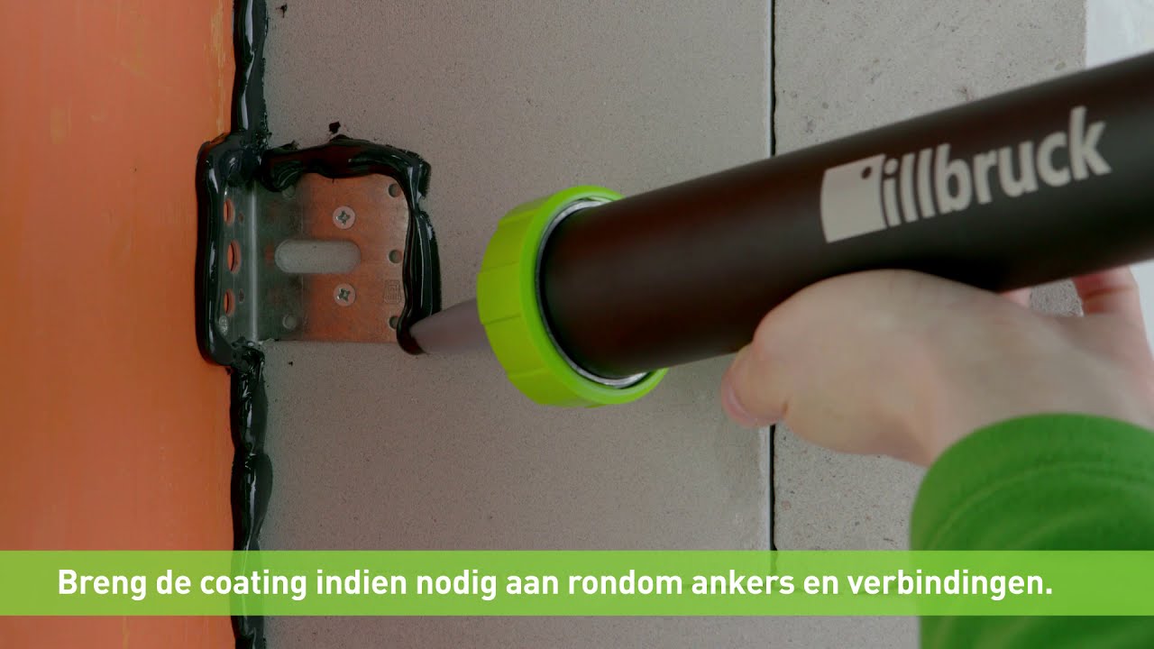 illbruck SP925 FLEXIBLE SEAL COATING: Hoe voegen en oppervlakken lucht- en waterdicht af te dichten?