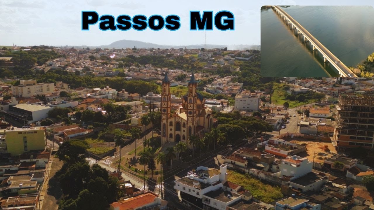 Conheça Passos MG vista por cima - com meu drone