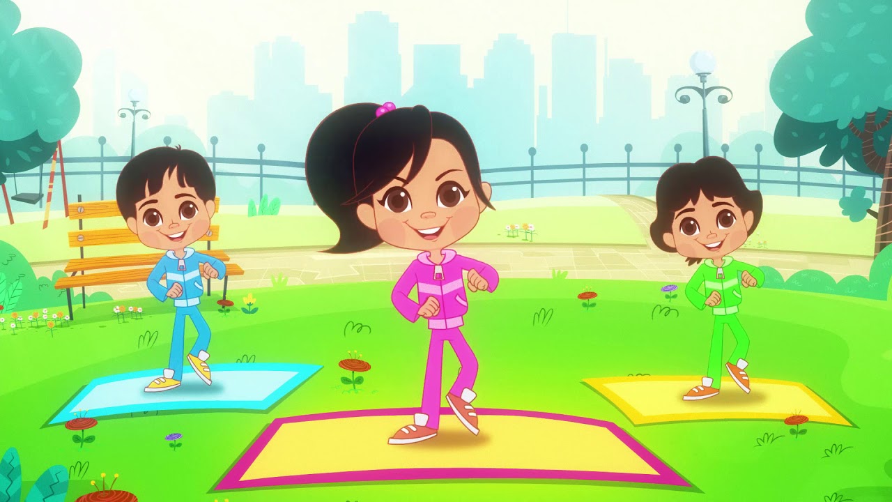 Body Parts Song - Aisha and Friends     أغنية أجزاء الجسم والحواس الخمسة- تمرينات مع عائشة