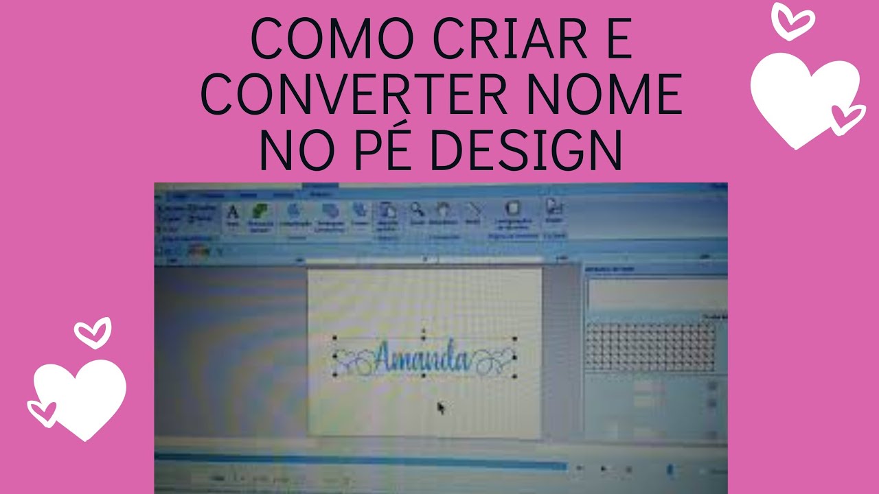 COMO CRIAR E CONVERTER NOME NO PÉ DESIGN