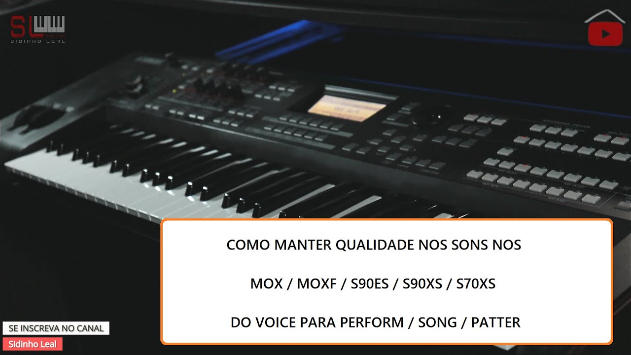 LIVE #55 - YAMAHA MOXF /  Dica sobre EDIÇÃO DE SONS