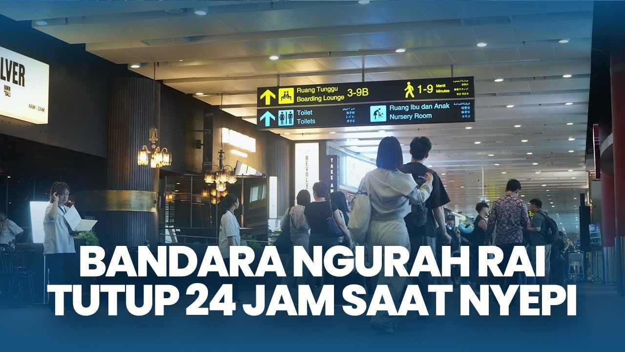 Tutup Operasional 24 Jam Saat Nyepi, 440 Penerbangan di Bandara Ngurah Rai Bali Tidak Beroperasi