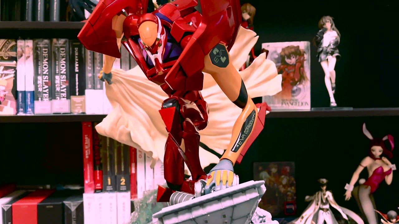 Evangelion Unit 02 Statue by Oniri Creations - First Appearance, Limited Edition Metalic Variant
