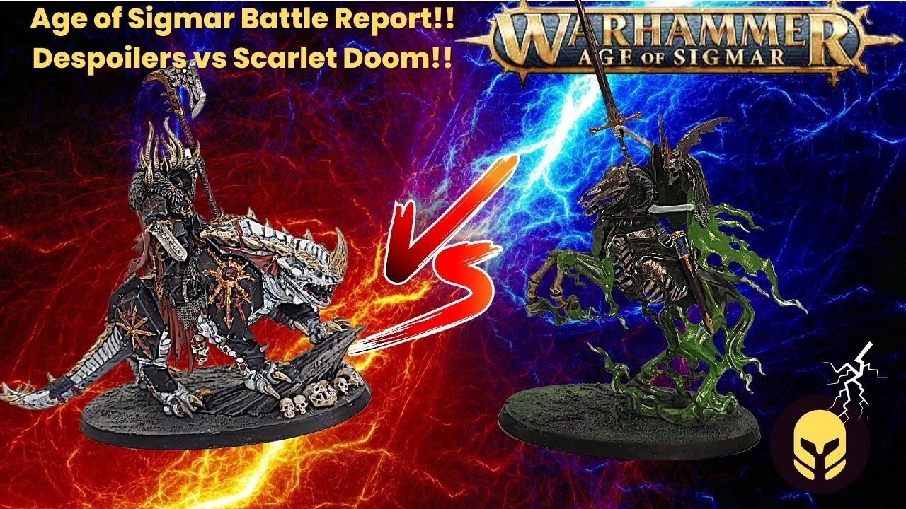 Age of Sigmar Battle Report!! Nighthaunt vs Slaves to Darkness: Scarlet Doom vs Despoilers!!