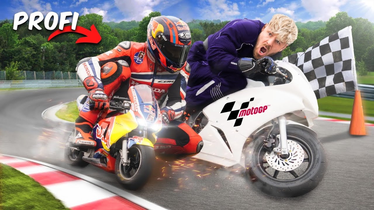 Mein Crash beim ERSTEN MAL MOTORRAD fahren mit MOTO GP Fahrer.. 💥