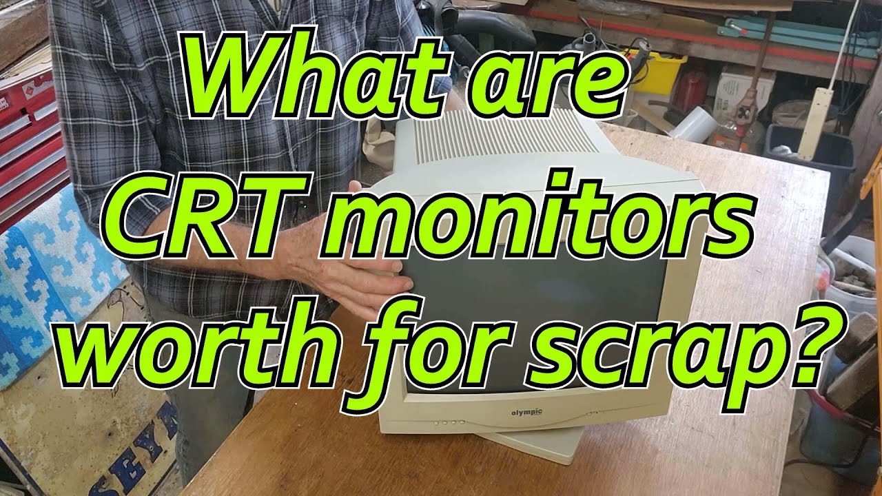 Scrapping out a Vintage Computer CRT Monitor for some nice Scrap Copper - but little else!