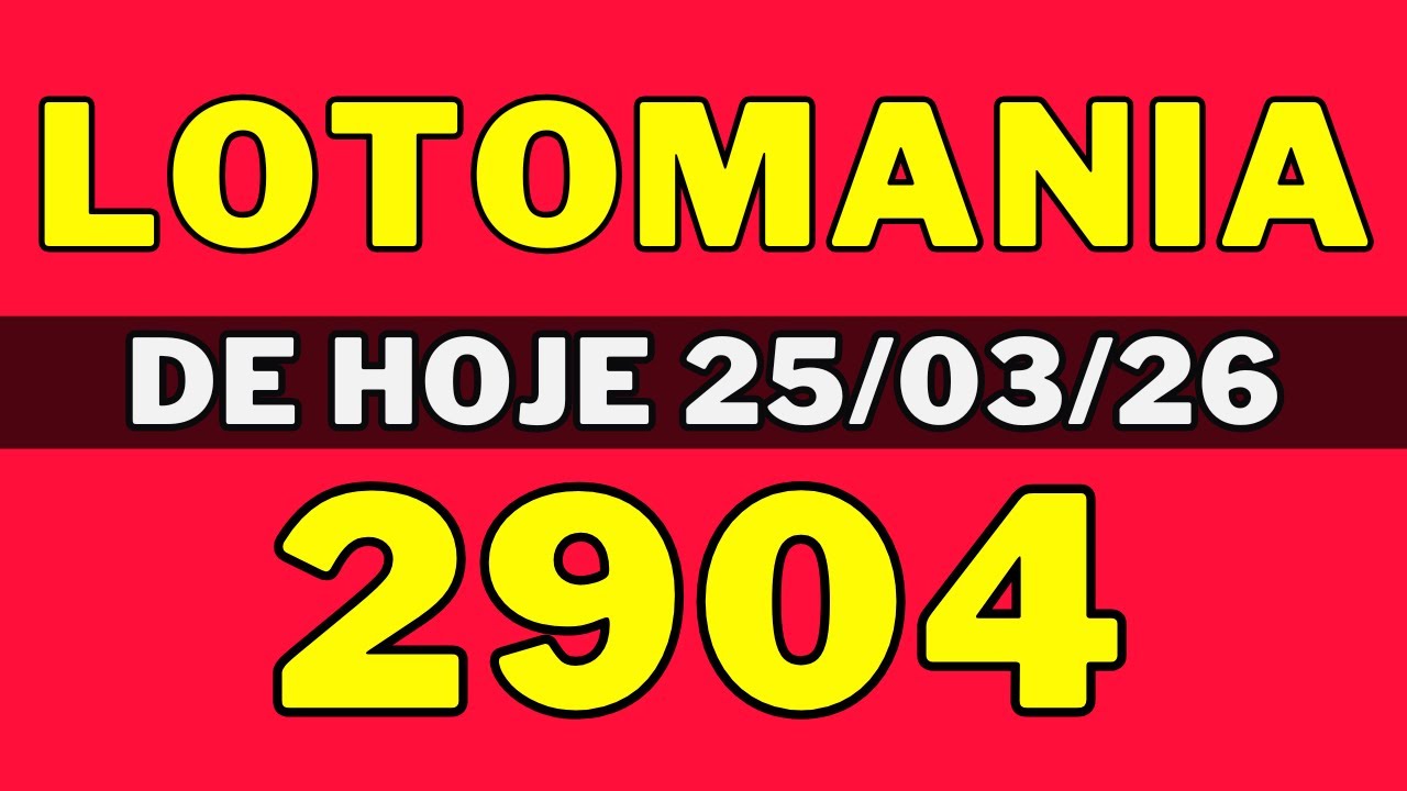 Lotomania 2904 - Resultado Lotomania 2904 - Lotomania de hoje (25-03-26)
