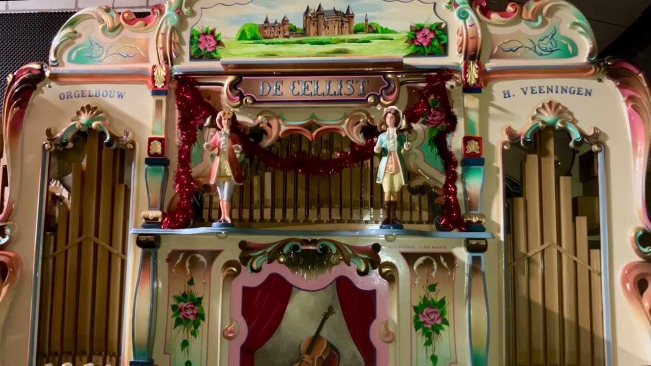 Draaiorgel De Cellist speelt Kersthits