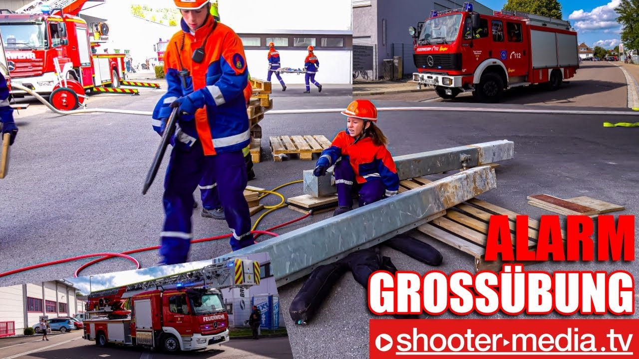 🚨  ALARM: VERPUFFUNG & BRAND im INDUSTRIEBETRIEB  🚨 | 🚒  Großübung Jugendfeuerwehr  🚒