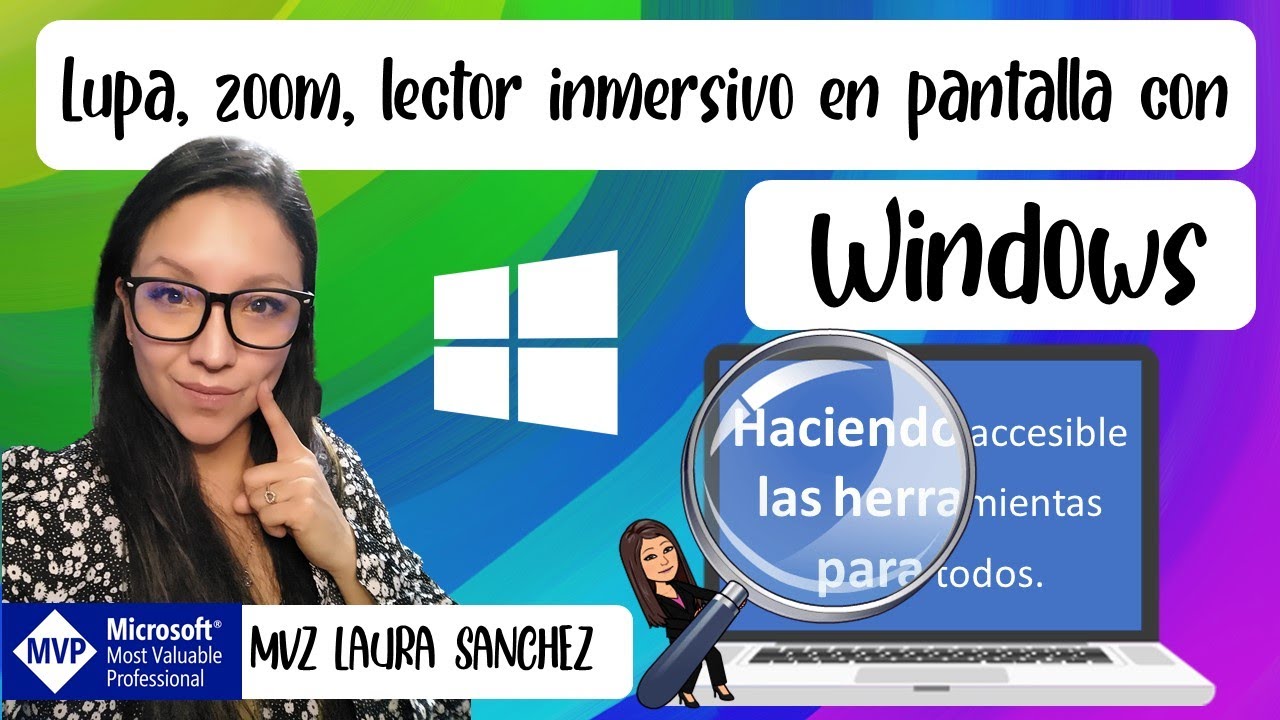 Lupa, lector inmersivo, zoom en cualquier pantalla de #windows