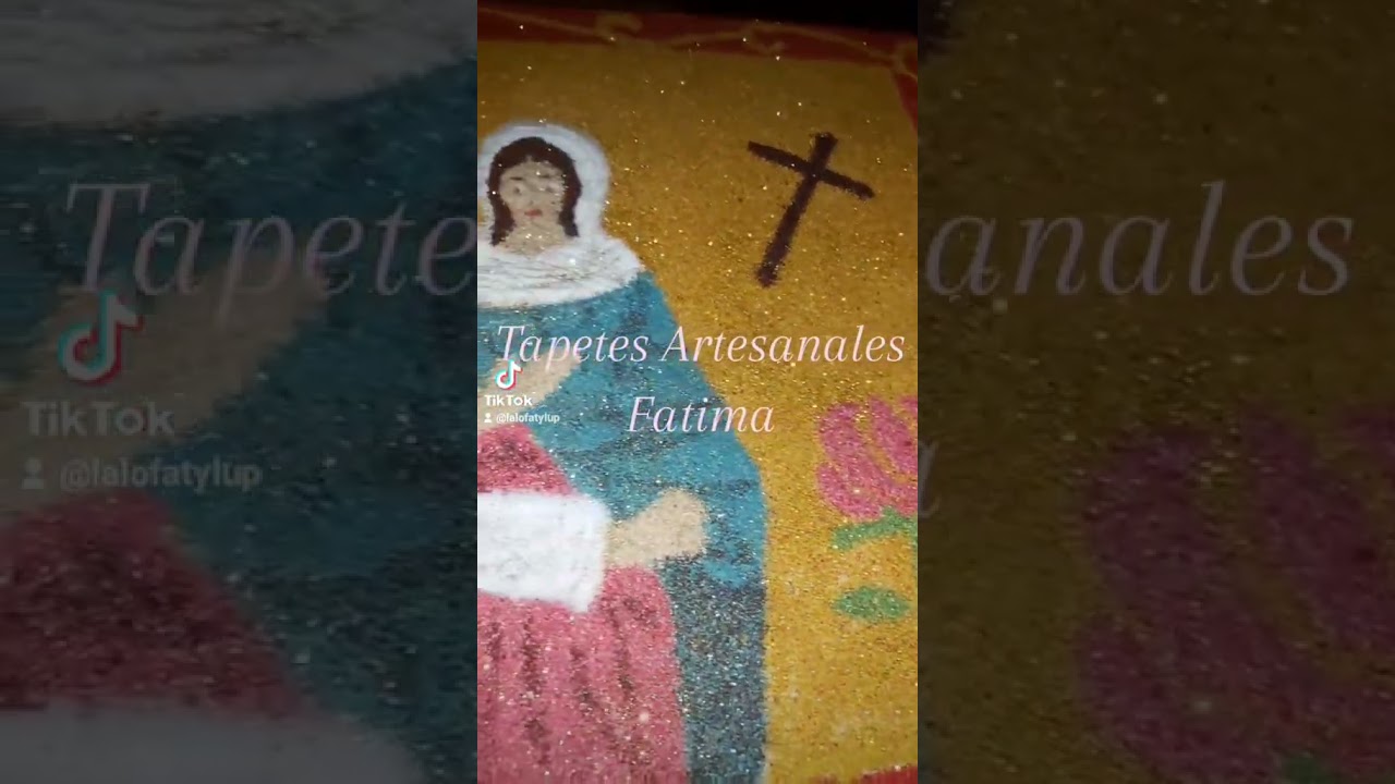Tapete de aserrin Sagrada Familia 🙏🏻⚘