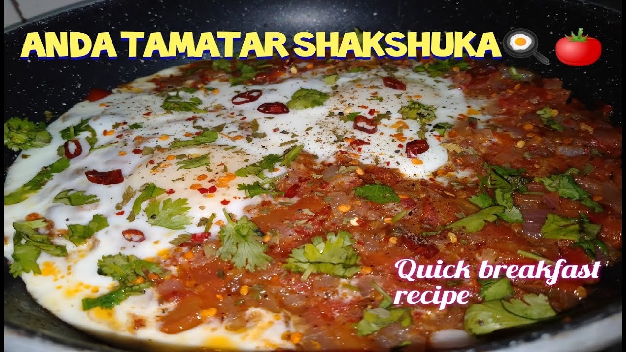 Anda tamatar masala Shakshuka recipe | Anda tamatar masala recipe by Deliciously Flavourful