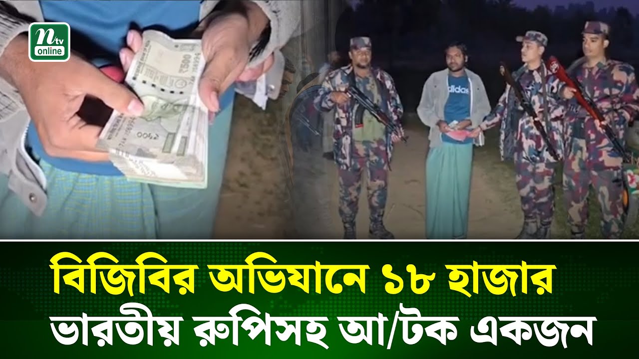 জামালপুর সীমান্তে বিজিবির অভিযানে ভারতীয় রুপি জব্দ | Border Security | NTV News