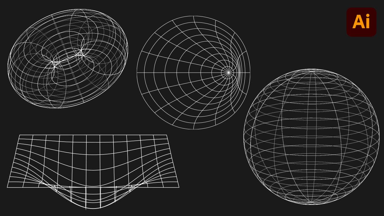 Как создать 3D-каркасную графику в Adobe Illustrator