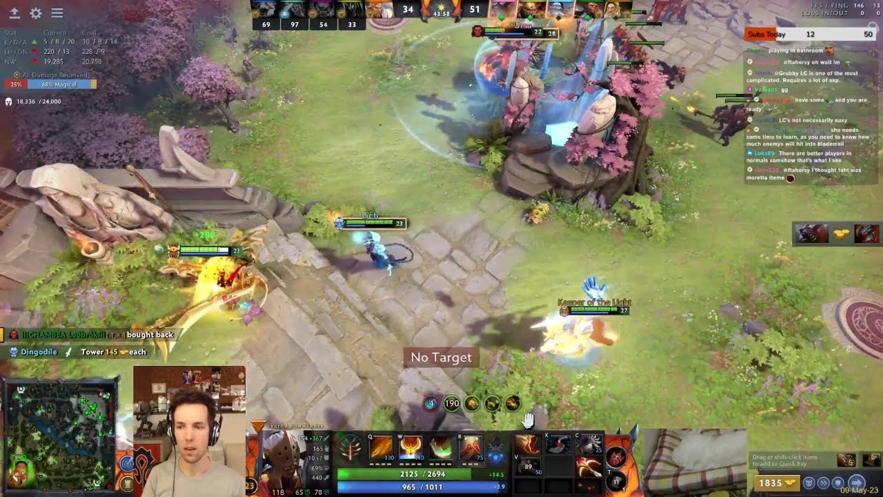 Grubby Ancient Player Fountain Dive LMAO