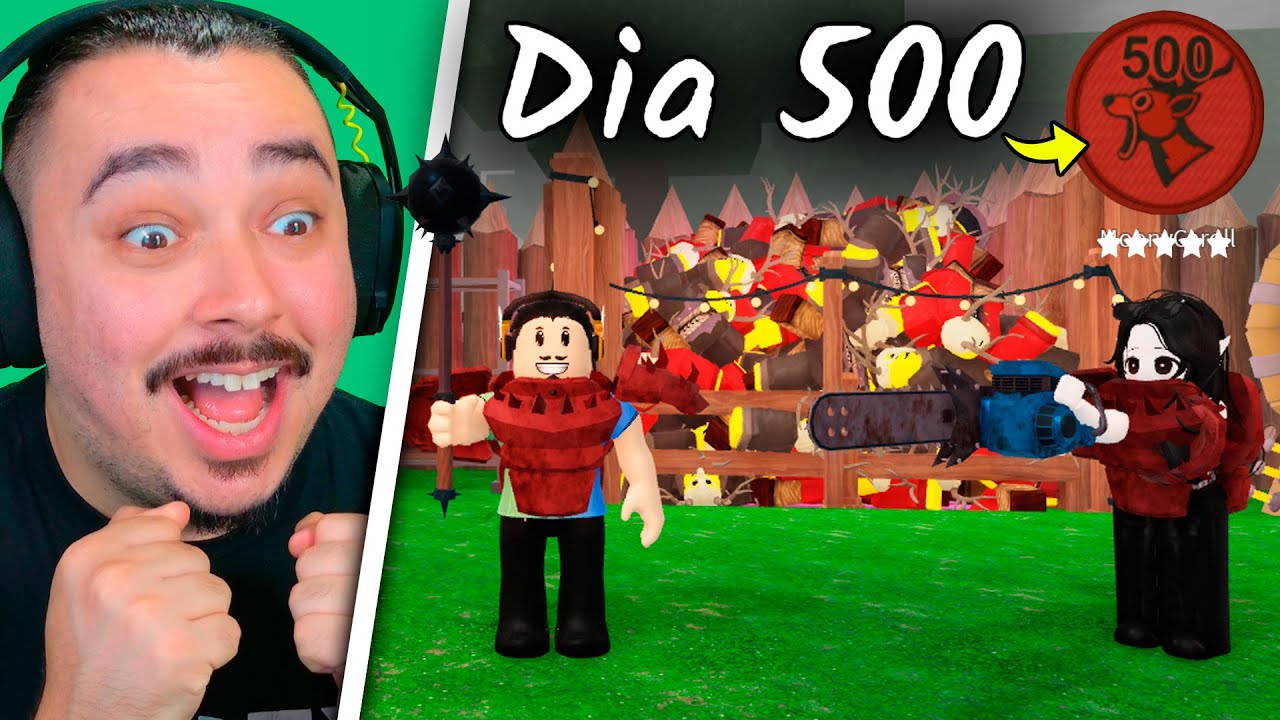 🔴 SOBREVIVENDO 500 NOITES NA FLORESTA!! | 99 NOITES NA FLORESTA - ROBLOX