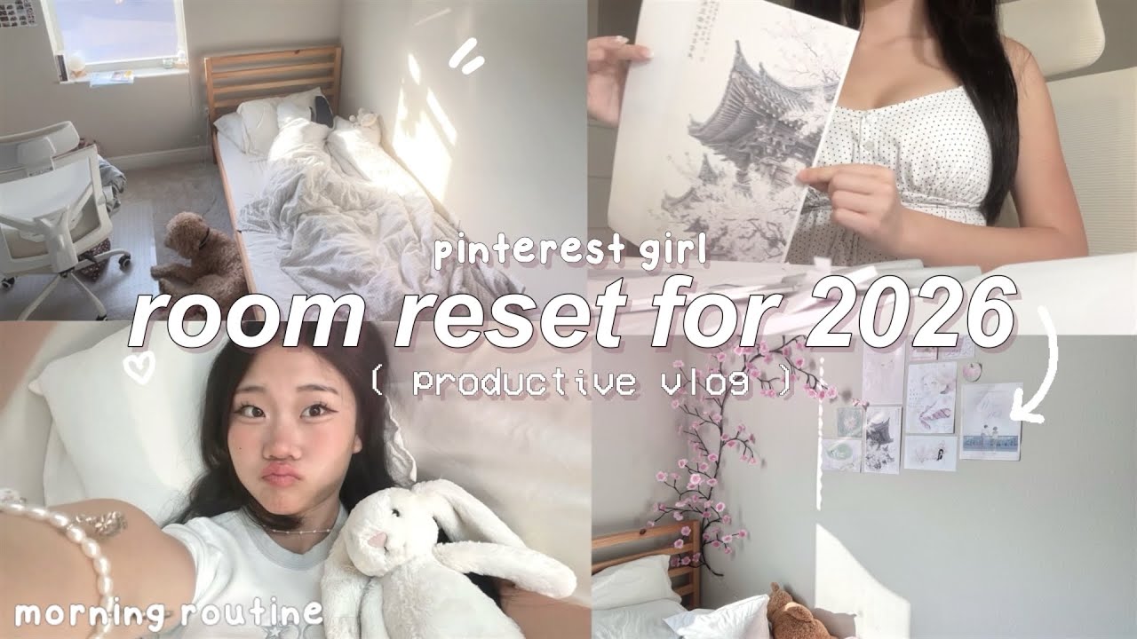 PINTEREST Room Makeover 2026 🪽Huge Transformation, Deep cleaning + Tour