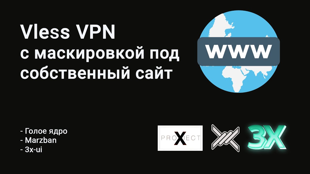 Свой ВПН сервер Vless с собственным сайтом