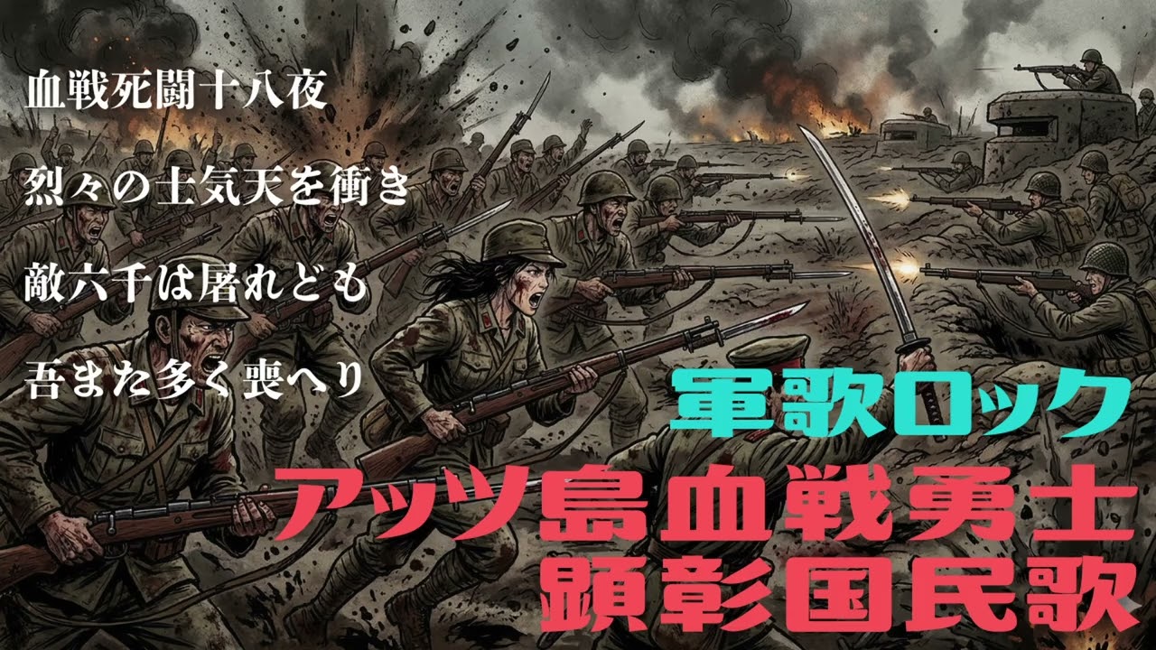 アッツ島血戦勇士顕彰国民歌 ロック軍歌 ｜ 山田耕筰