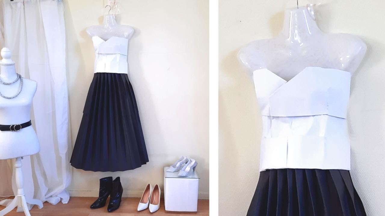 Paper Dress Wall Decor - DIY home decorating