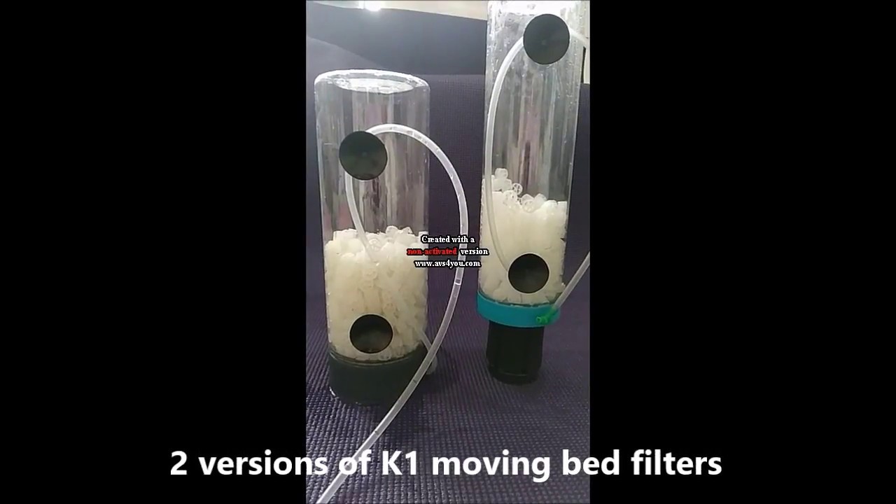 My DIY versions of the K1 moving bed filters