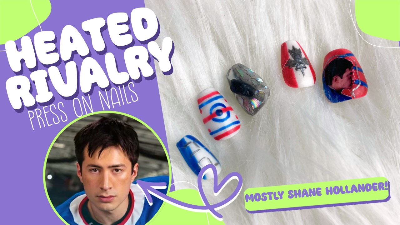 🌈Heated Rivalry Nails🏒 - DIY Press on Nails