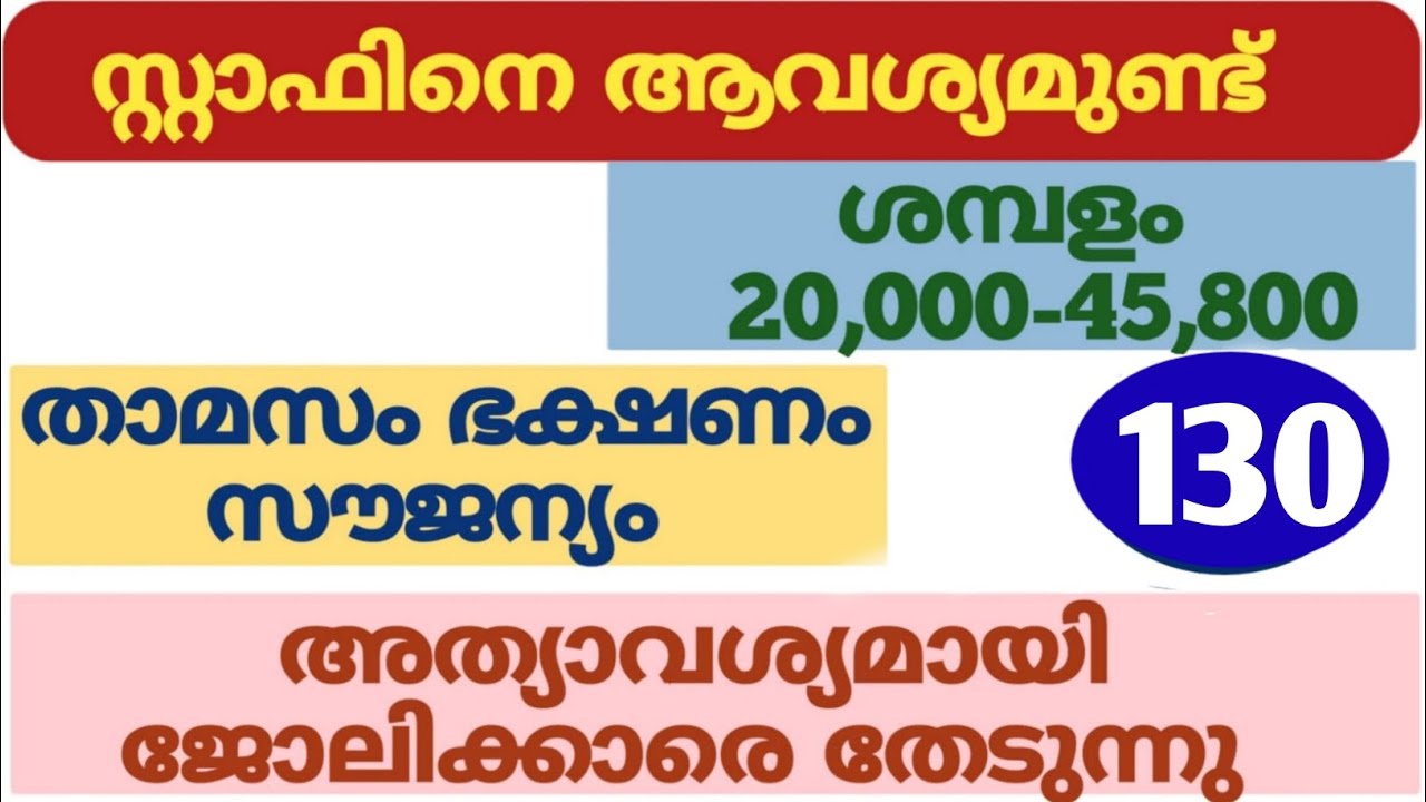(130) നിരവധി ജോലികൾ | kerala job vacancy today | job vacancy 2025 malayalam | job vacancy 2025 today