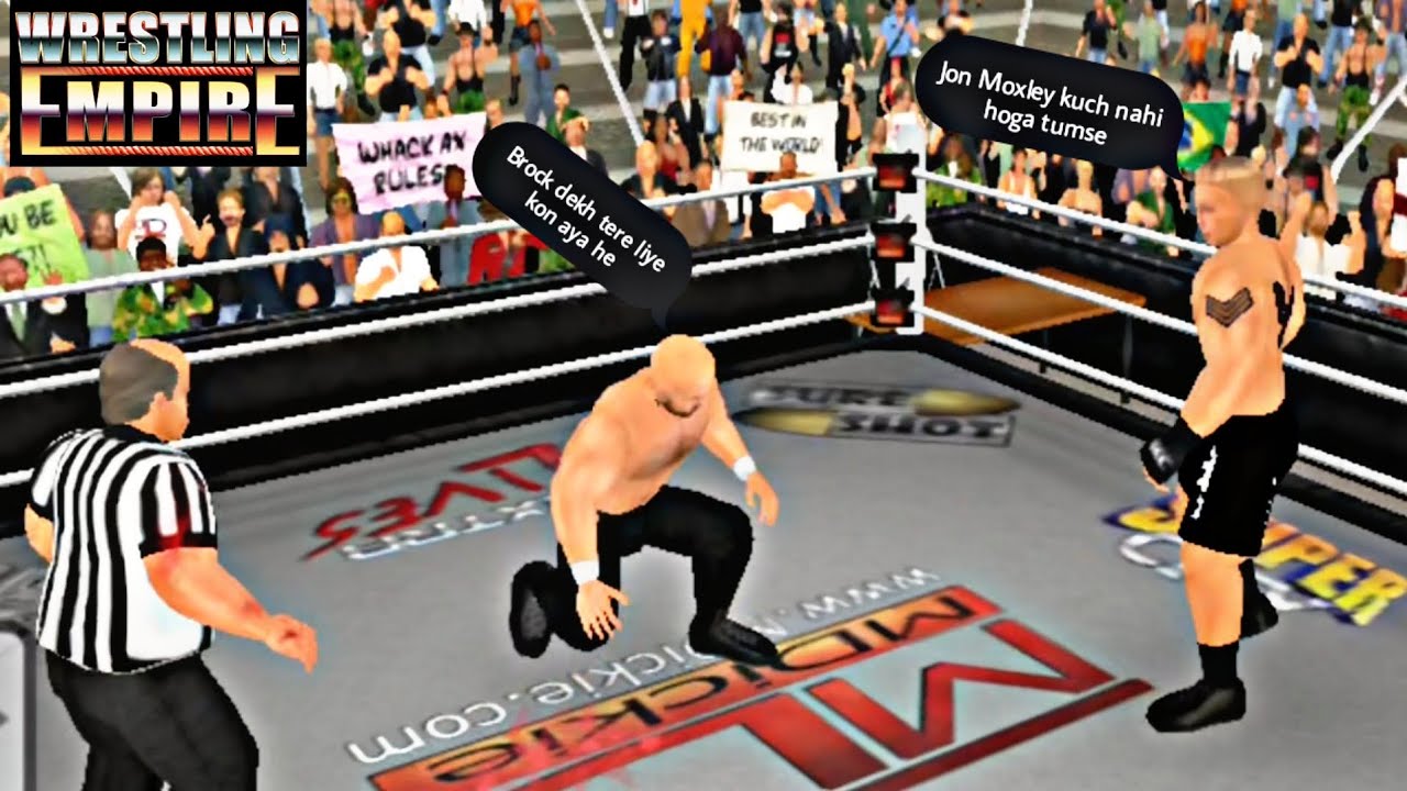 In this match, Jon Moxley called Finn Balor to attack Brock Lesnar | Wrestling Empire 