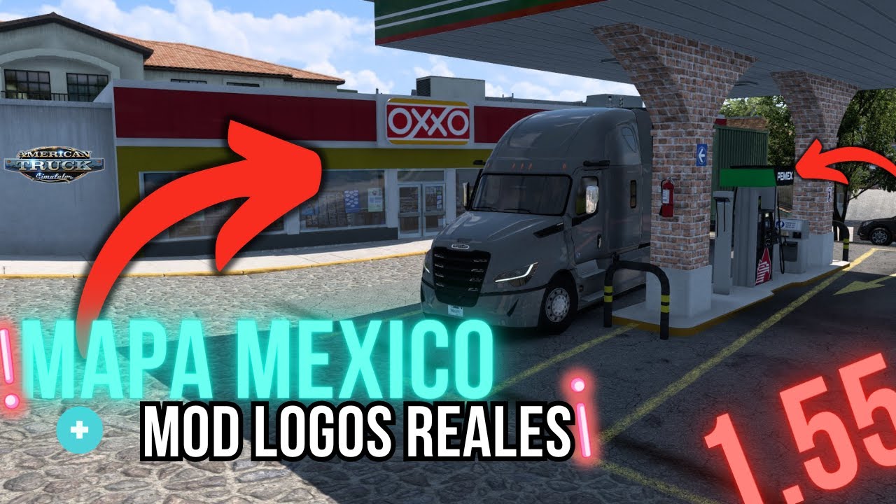 🇲🇽🛣️ ¡DESCARGA el MAPA de MÉXICO + MOD de LOGOS REALISTAS! 🚛 | ATS 1.55 GUÍA COMPLETA 🔥