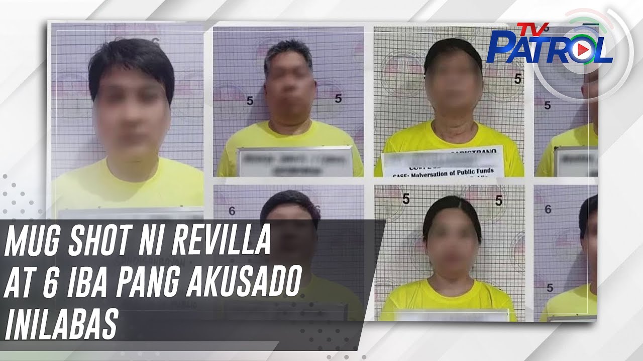 TV PATROL: Mug shot ni Revilla at 6 iba pang akusado inilabas