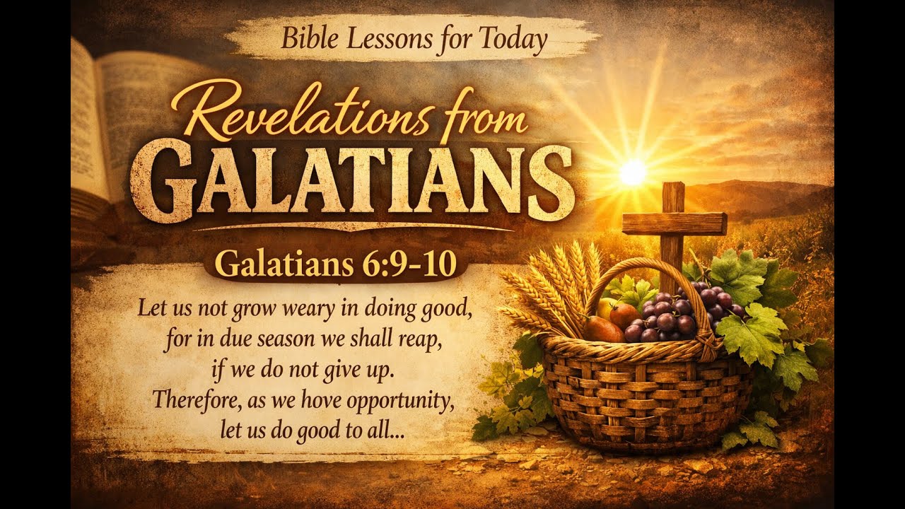 Bible Lessons For Today: Revelations From Galatians   (Galatians 6:9-10)
