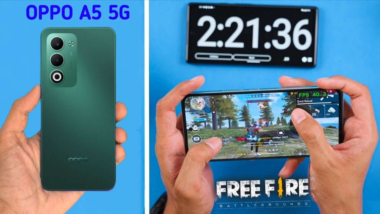 Oppo A5 5g Free Fire Test | Oppo A5 5g FF Gameplay | Oppo A5 5g Gaming Test | Oppo A5 5g