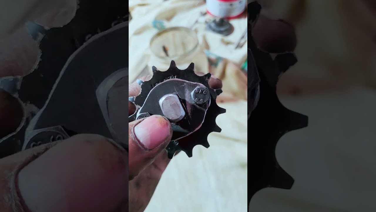 Como reconstruir los dientes del eje de piñón de una moto 🏍