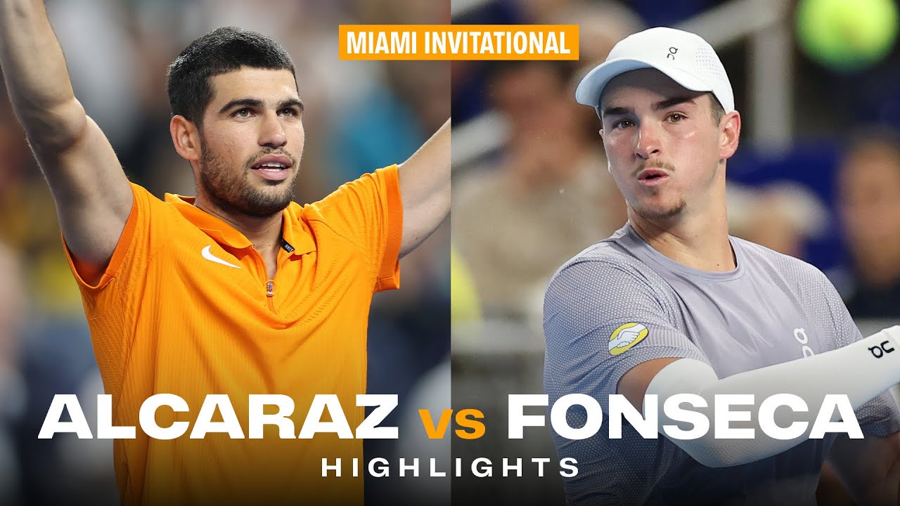 Best of Alcaraz vs. Fonseca - Miami Invitational 🍿🔥