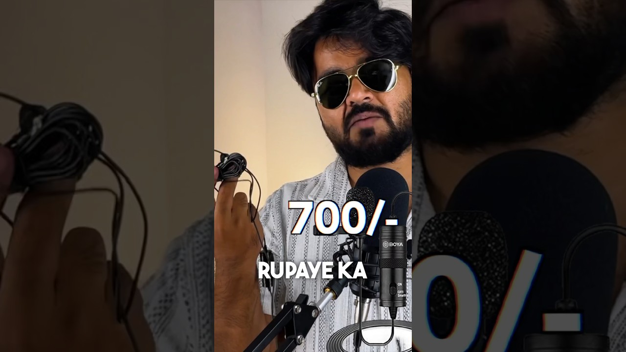 Best Youtube Mic Under ₹1000/- #youtuber #boya #microphone